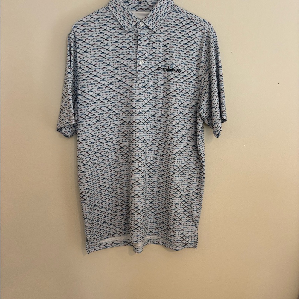 Chambers Bay Straight Down Men's Cars Patterned Polo Shirt